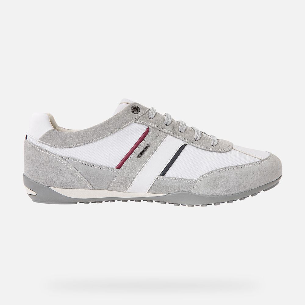 Geox Erkek Spor Ayakkabı Gri/Beyaz - Wells - SVY-279416